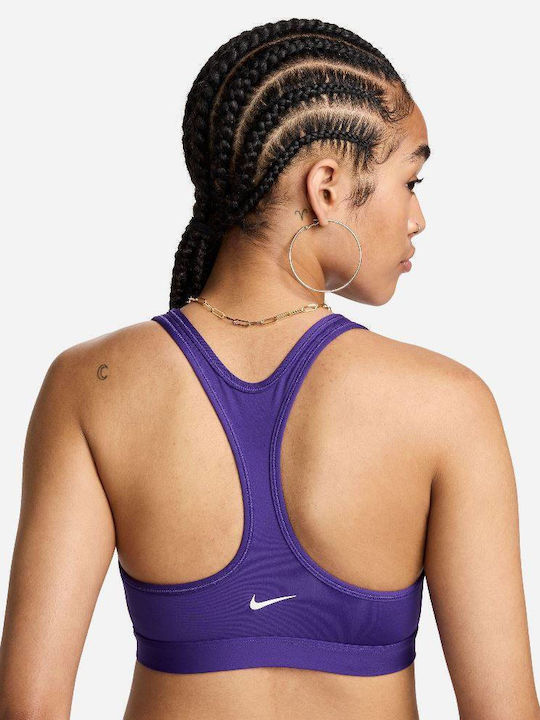 Nike Dri-Fit Swoosh Women's Sports Bra without Padding Purple