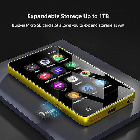 Innioasis ‎g1 MP3 Player (80GB) with LCD Touch Screen 4" Yellow