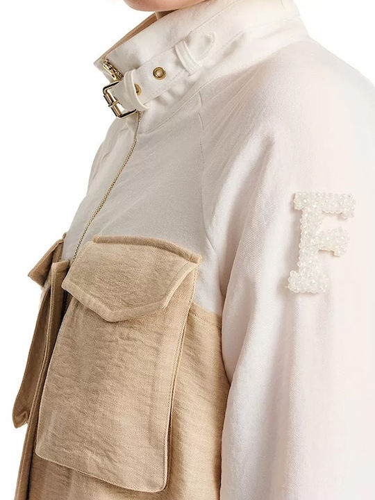 Damen Jacke Beige
