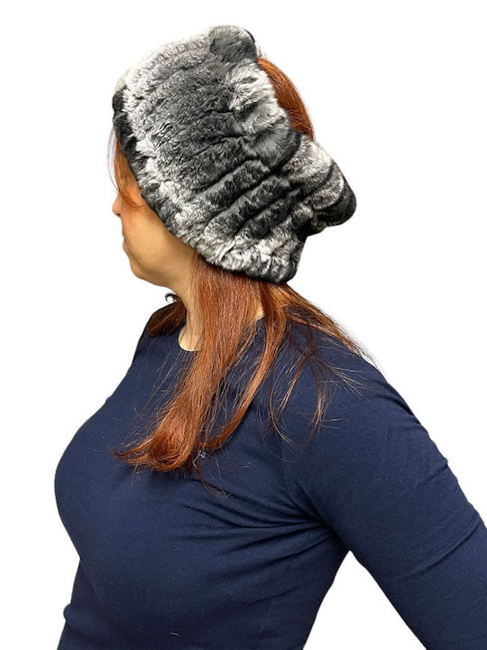 MARKOS LEATHER Women's Fur Neck Warmer Gray