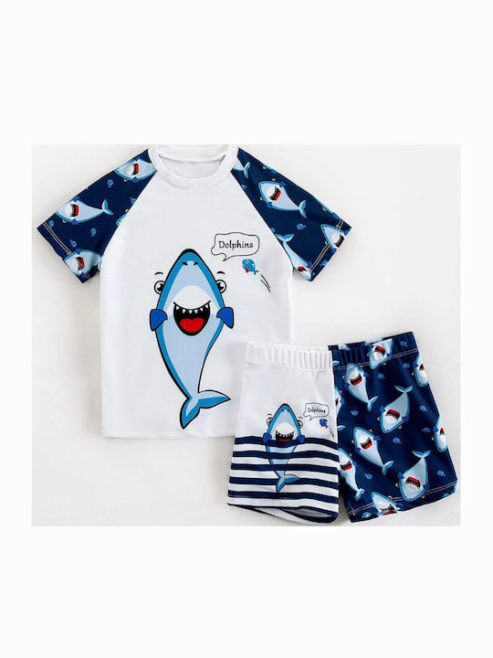 Babykids Kinder Badeanzug Bademoden-Set Blue