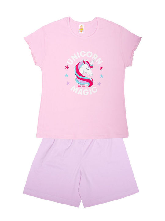 Nina Club Kids Pyjamas Summer Cotton Lila