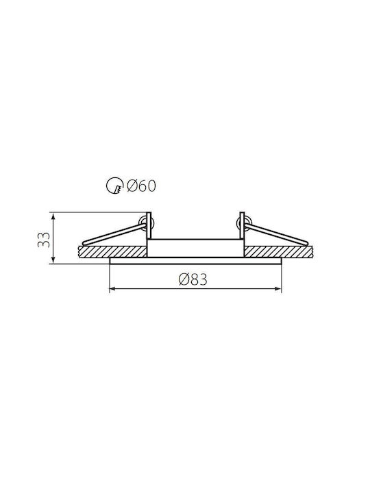Kanlux Χωνευτό Σποτ με Ντουί GU10 Μαύρο 3.3x3.3εκ.