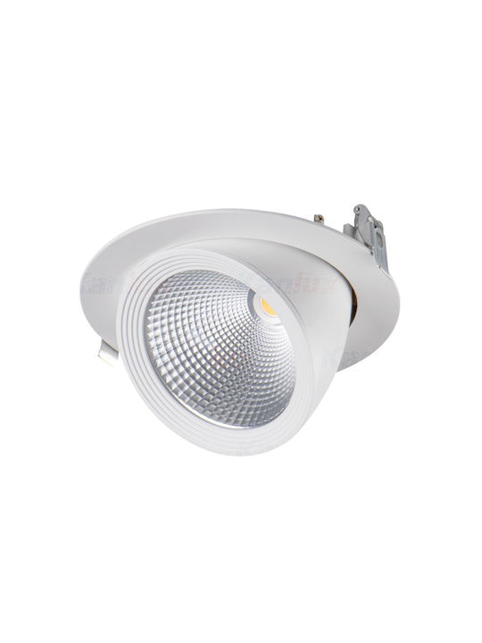 Kanlux Metallic Recessed Spot White 1pcs