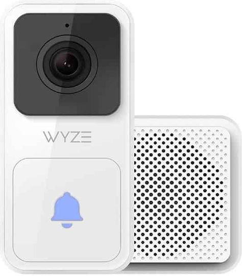 Wyze Clopoțel De Ușă Fără Fir Wi-Fi Cu Două Căi Alb