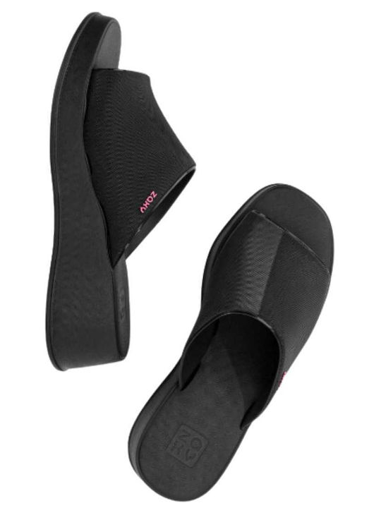 Sandale Casual Damă Flatforme Negre