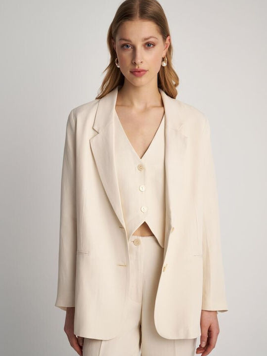 Attrattivo Women's Blazer Vanilla (cream)