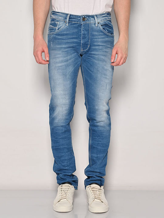 Men's Jeans Pants Elastic with Slim Fit Medium Blue