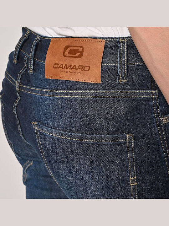 Herren Jeanshosen Elastische Slim Fit Blaue