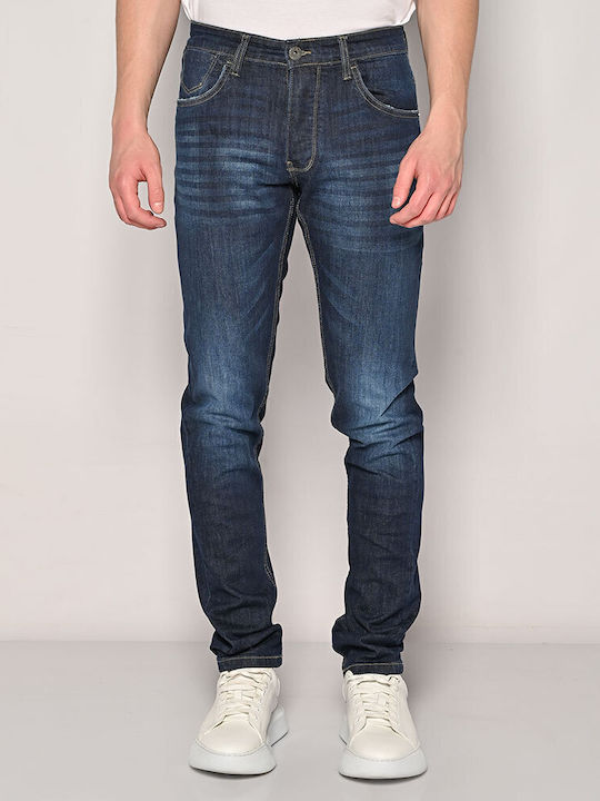 Herren Jeanshosen Elastische Slim Fit Blaue
