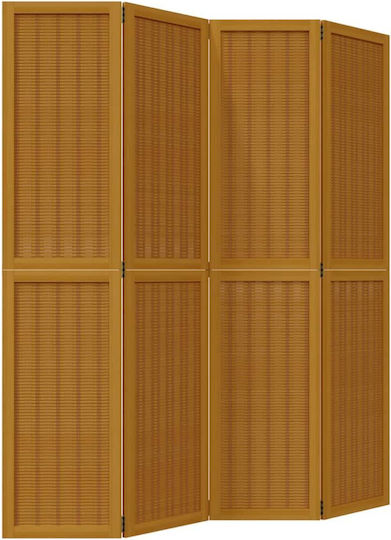 vidaXL Decorativ Paravan Lemn cu 4 Panouri 140x180cm