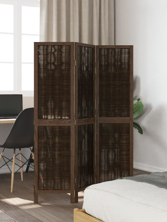 vidaXL Decorative Room Divider Wooden with 3 Panels 105x160cm