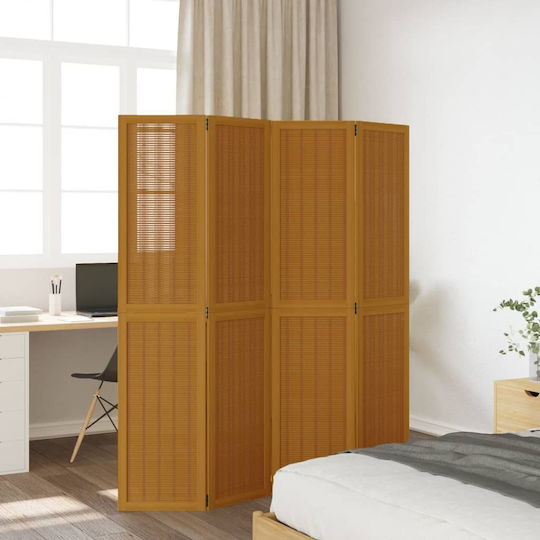 vidaXL Διακοσμητικό Παραβάν Ξύλινο με 4 Φύλλα 140x180cm