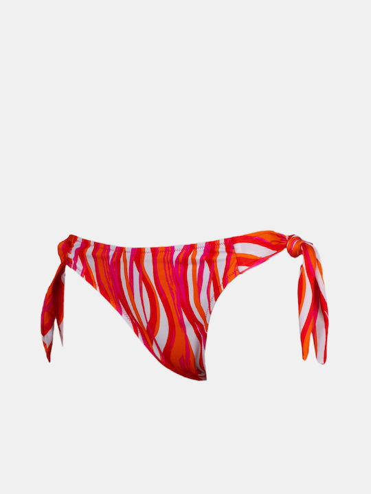 Partea de jos a costumelor de baie pentru femei Rock Club Waves Print Bikini Bikini Cords Regular Regular Fit Lycra