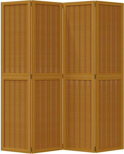 vidaXL Διακοσμητικό Παραβάν Ξύλινο με 4 Φύλλα 140x180cm
