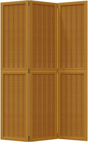 vidaXL Dekorativer Raumteiler Hölzernes mit 3 Paneelen 105x180cm