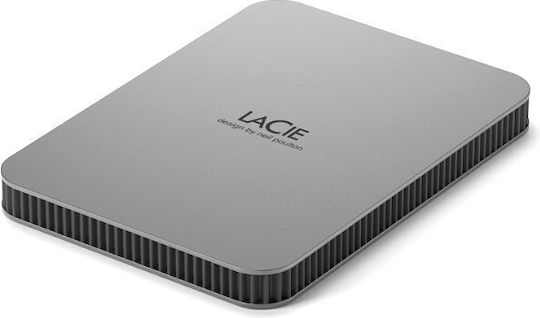 Lacie Mobile Drive v2 USB 3.2 Externe HDD 1TB 2.5" Silber