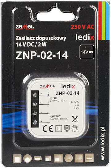 Zamel LED-Netzteil IP20 Leistung 2W mit Ausgangsspannung 14V