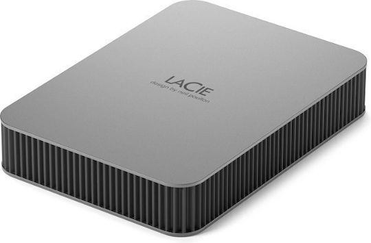 Lacie Mobile Drive v2 USB 3.2 External HDD 5TB 2.5" Moon Silver