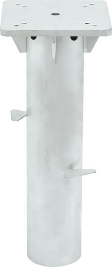 vidaXL Umbrella Stand made of Metal Silver 16x16x39.5cm