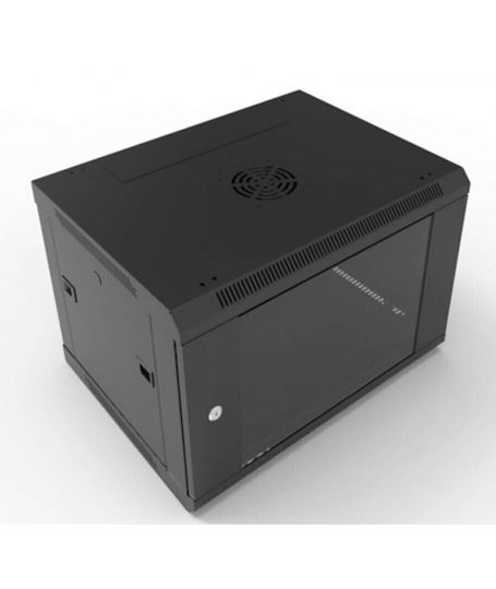 Adastra Wall Mounted Rack Cabinet 6U 60x45x36.7cm Black 953.506UK