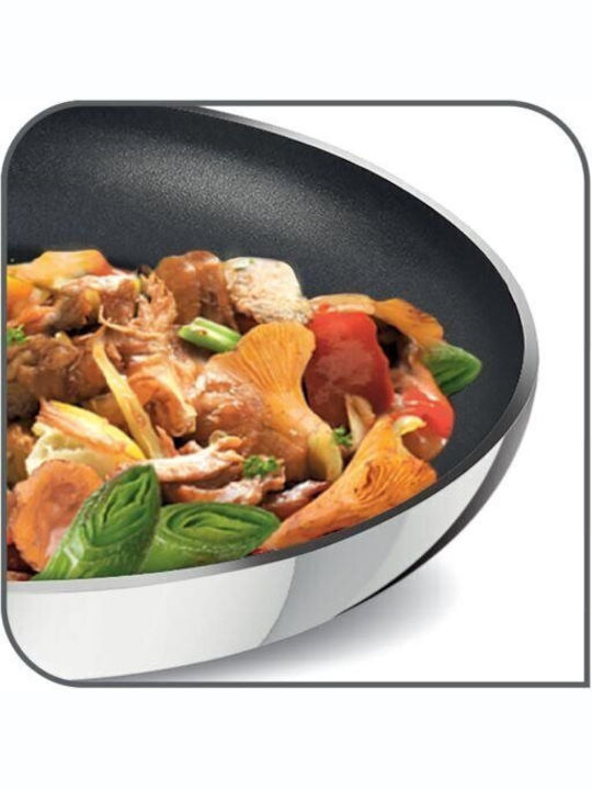 Tefal Cook Eat Set De Tigăi Din Oțel Inoxidabil Argintiu Cu Acoperire Antiaderent 2 Piese