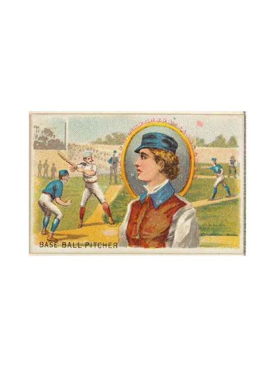 Baseball Pitcher From Games Gemälde auf Leinwand 115x170cm