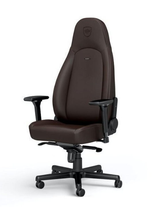 Noblechairs Icon Java Edition Καρέκλα Gaming Δερματίνης με Ρυθμιζόμενα Μπράτσα Καφέ
