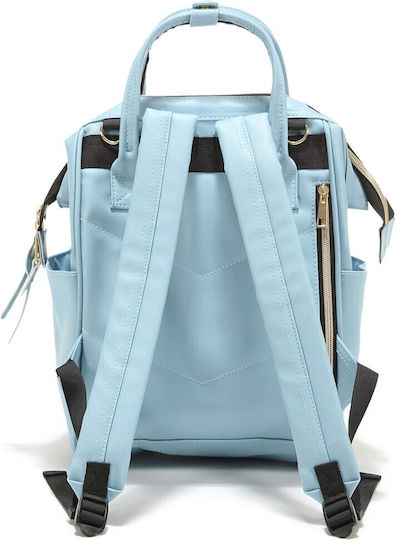 La Millou Wickeltasche Rucksack Hellblaue 35cm