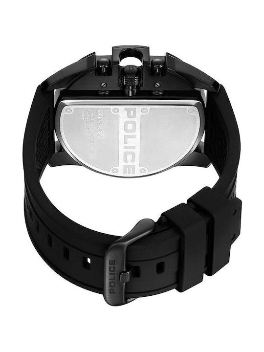 Police Daintree Men's Watch 48mm Battery with Black Rubber Strap