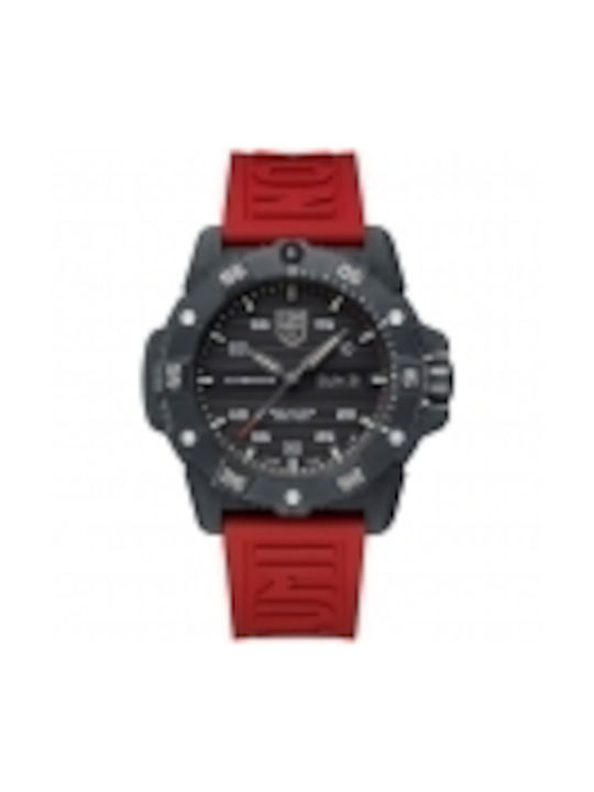 Luminox Watch Automatic with Red Rubber Strap