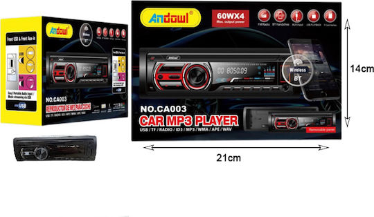 Οθόνη για Ταμπλό Αυτοκινήτου Universal με Bluetooth/USB/AUX