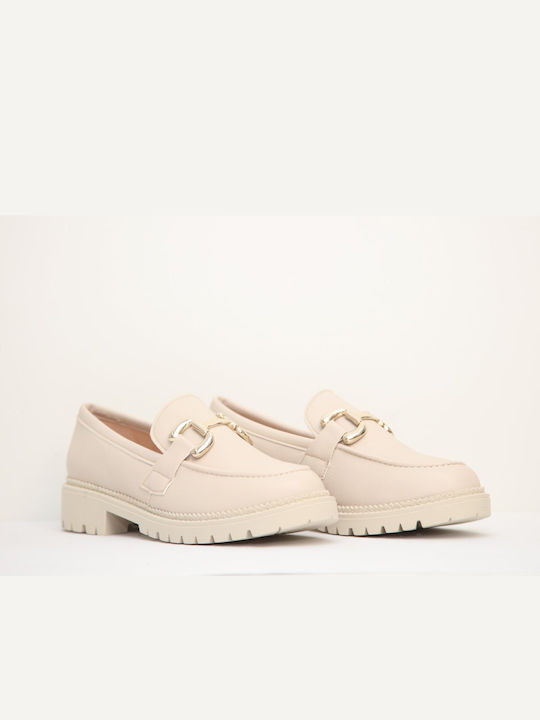 Anteos Damen Loafers in Beige Farbe