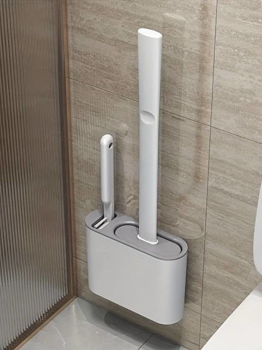 Τουαλέτας Kunststoff Badezimmer Toilettenbürste Gray