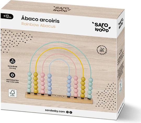 Wooden abacus Saro Rainbow 3340