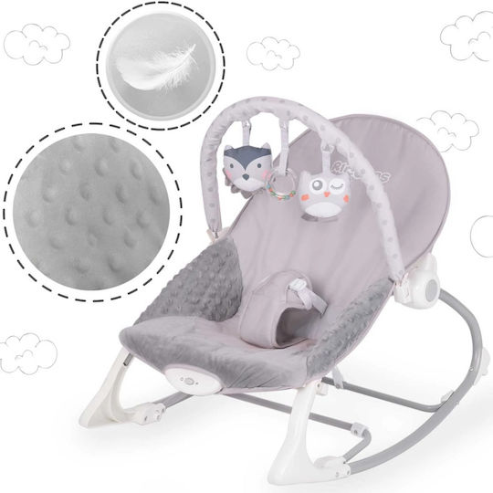 Ricokids Χειροκίνητο Relax Μωρού Γκρι για Παιδί έως 9kg