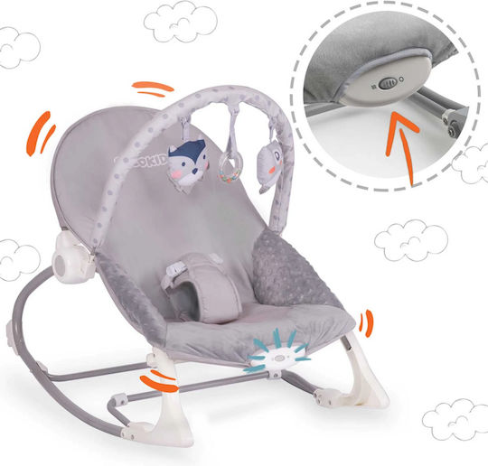 Ricokids Χειροκίνητο Relax Μωρού Γκρι για Παιδί έως 9kg