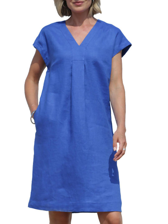 Pomodoro Midi Kleid Blue