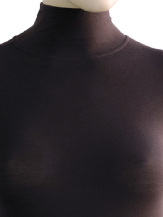 BS Collection Turtleneck Bodysuit Coffee