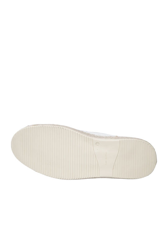 Men's Leather Moccasins White