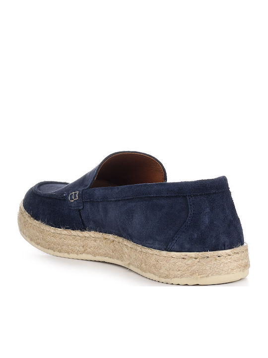 Men's Leather Moccasins Blue