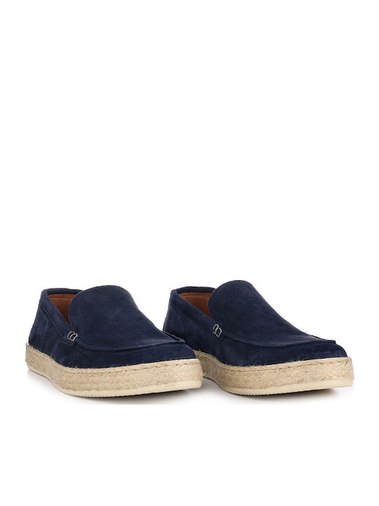 Men's Leather Moccasins Blue