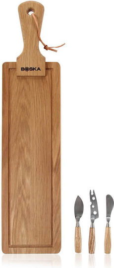 Boska Holland Wooden Cheese Serving Platter with Handle 40cm 3pcs