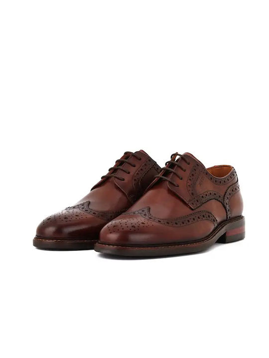 Digel Men's Leather Dress Shoes Brown