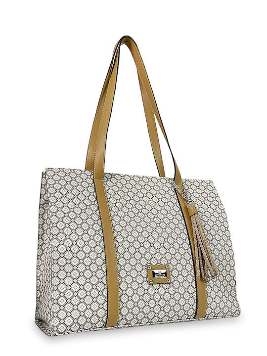 Hunter Geometric Women's Bag Shoulder Beige