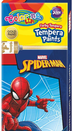 Спайдърмен темперни бои 12 цвята в бурканчета Colorino