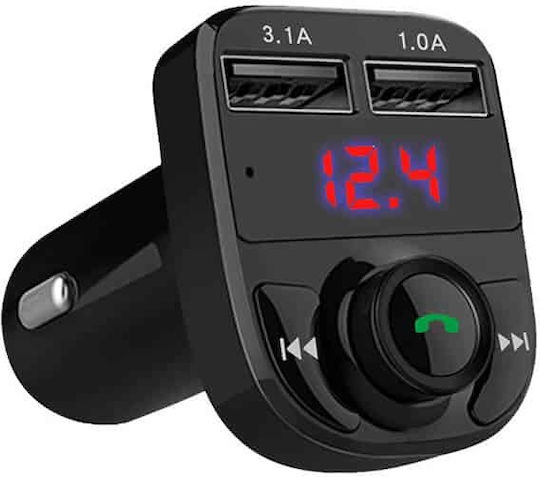Edman FM Transmitter Αυτοκινήτου με Bluetooth / USB / MicroSD