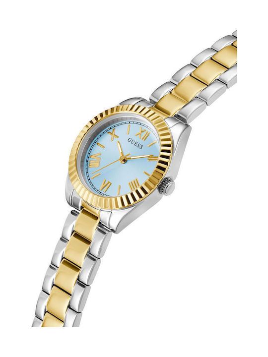 Womens Watch 30mm Chronograph Battery With Silver Steel Bracelet