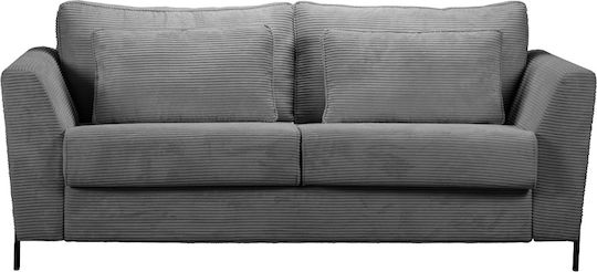 Cocoon Τριθέσιος Καναπές Κρεβάτι Γκρι 208x94x92εκ.