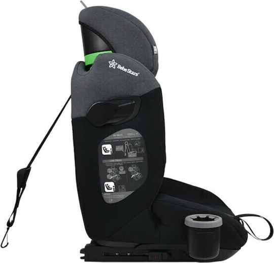 Bebe Stars Compass Καθισματάκι Αυτοκινήτου i-Size με Isofix Steel Grey